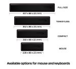 HyperX Wrist Rest - Keyboard - Full Size