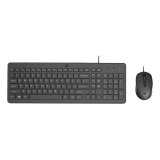 HP 150 WIRED MOUSE/KB COMBO FR clavier Souris incluse USB Noir