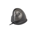 R-Go Tools Souris Ergonomique R-Go HE Break avec logiciel de pause, gaucher, grand (longueur de la main > 185 mm), filaire, noir