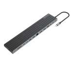 Conceptronic DONN32B replicatore di porte e docking station per laptop Cablato USB 3.2 Gen 1 (3.1 Gen 1) Type-C Grigio, Argento
