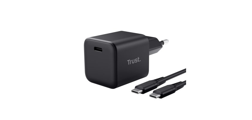 Trust 26046 mobile device charger Universal Black AC Fast charging Indoor