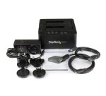 StarTech.com Duplicador Clonador Autónomo de Discos Duros o SSD SATA - Copiador de 2 Bahías - Base de Acoplamiento USB 3.1 (10Gbps) a Unidades SATA III de 2,5 o 3,5 Pulgadas