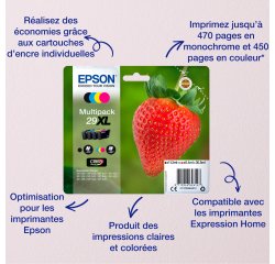 Epson Strawberry Singlepack Cyan 29XL Claria Home Ink