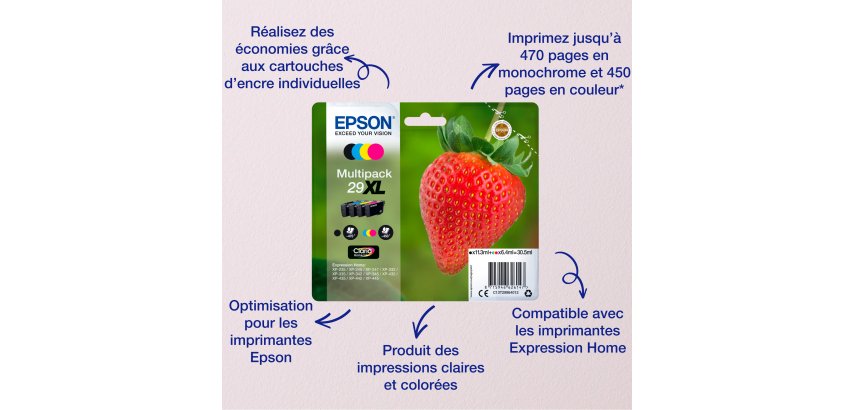 Epson Strawberry Singlepack Yellow 29 Claria Home Ink