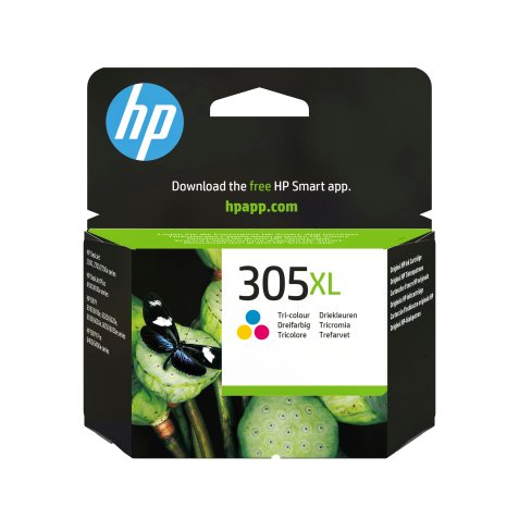 HP Cartouche d’encre trois couleurs 305XL grande capacité authentique