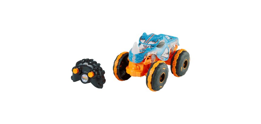Hot Wheels Monster Trucks Hot Wheel RC Rhinomite in 1:24 Scale, Battery-Powered Remote-Control Toy Truck