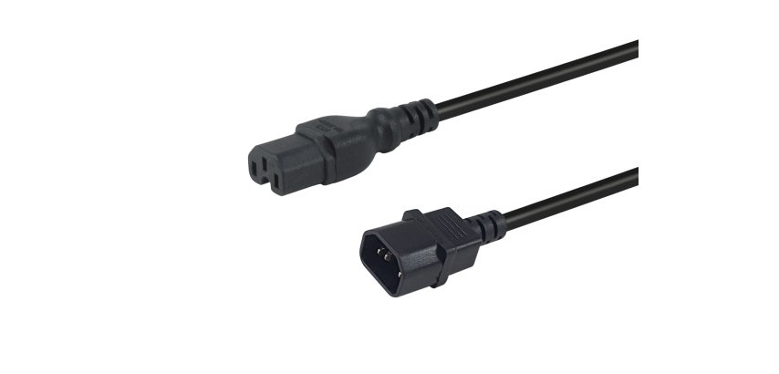 Equip 112171 cavo di alimentazione Nero 3 m Accoppiatore C14 Accoppiatore C15