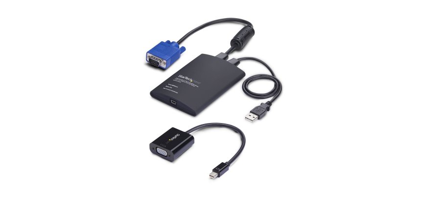 StarTech.com Adaptateur de PC Portable pour Crash Cart, Console KVM USB/VGA/Mini DisplayPort, Transfert de Fichiers et Capture Vidéo, Conforme TAA