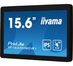 iiyama ProLite TF1633MSC-B1 PC Flat Screen 39.6 cm (15.6") 1920 x 1080 pixels Full HD Touchscreen Black