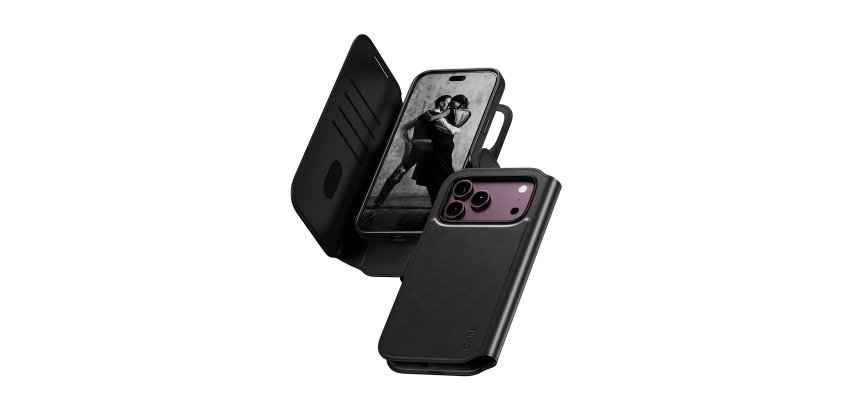 PanzerGlass CARE™ by ® Tango 2-in-1 Wallet Case Black w. MagSafe iPhone 2026 Pro Max | 17 Pro Max protective phone case Transparent Cover