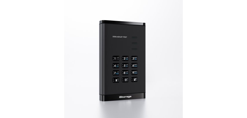 iStorage diskAshur PRO3 HDD 256-bit 2TB FIPS 140-3 Level 3