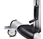 StarTech.com Support TV à Roulettes pour Écrans Plats de 60 à 100 pouces jusqu'à 100 kg, Réglage en Hauteur par Manivelle, Support/Chariot Télé Mobile