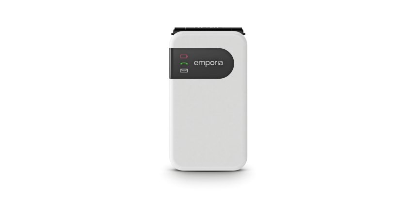 Emporia SIMPLICITYglam 7.11 cm (2.8") 106 g White Senior phone