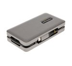 StarTech.com USB-C Multiport Adapter, 4K 60Hz HDMI/DP, 3-Port USB Hub, 100W Power Delivery Pass-Through, GbE, Travel Docking Station met Charging, Mini Dock, 30cm Wrap-Around Kabel