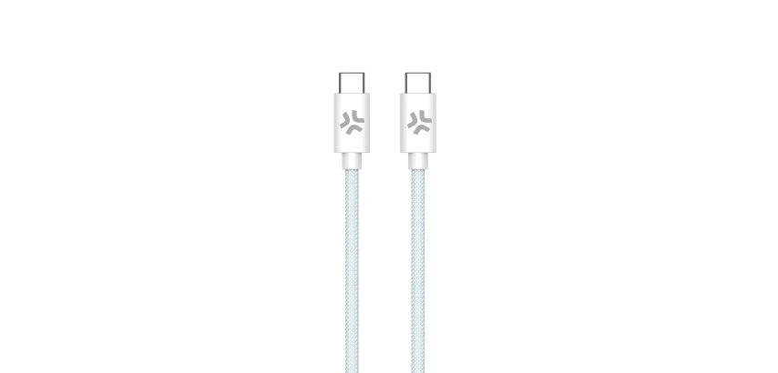 Celly USBCUSBCCOTTLB cavo USB 1,5 m USB C 60 W Blu, Bianco
