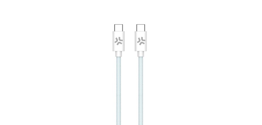 Celly USBCUSBCCOTTLB cable USB 1,5 m USB C Azul, Blanco