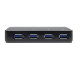 StarTech.com Concentrador USB 3.0 de 4 Puertos - 5Gbps - Ladrón con Puertos de Carga y Sincronización - Hub con 1 Puerto de 2,4A