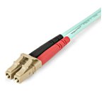 StarTech.com Câble Fibre Optique Multimode de 2m LC/UPC à LC/UPC OM4, Fibre Zipcord 50/125µm LOMMF/VCSEL, Réseaux 100G, Faible Perte d'Insertion, Cordon de Raccordement Fibre LSZH