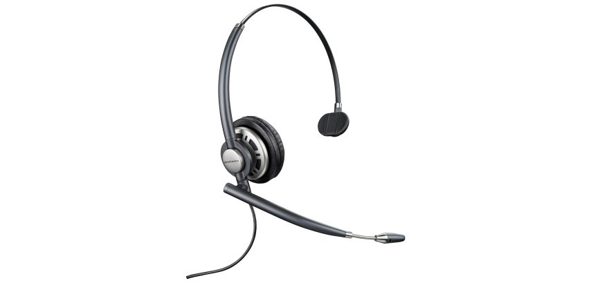 HP Poly Auriculares monoaurales Poly EncorePro HW710 + estuche de transporte + desconexión rápida