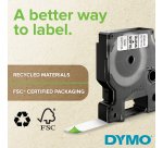 DYMO Authentic D1 Durable Labels | Black Print on Orange Tape | 12 mm x 3 m | High-Performance Label Tape for LabelManager Label Makers
