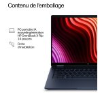 HP E0AS4EA laptop Copilot+ PC Intel Core Ultra 5 325 35,6 cm (14") Écran tactile 2K 16 Go LPDDR5x-SDRAM 512 Go SSD Wi-Fi 7 (802.11be) Windows 11 Home Bleu