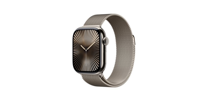 Apple Watch Series 10 OLED 42 mm Numérique 374 x 446 pixels Écran tactile 4G Titane Wifi GPS (satellite)