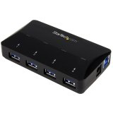 StarTech.com 4 Port USB 3.0 Hub plus dedizierter Ladeanschluss - 1 x 2.4 A Port