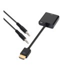 AISENS A122-0126 adaptador de cable de vídeo 0,1 m Negro