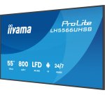 iiyama LH5566UHSB-B1AG Écran d'affichage dynamique Écran plat de signalisation numérique 139,7 cm (55") LCD Wifi 800 cd/m² 4K Ultra HD Noir Intégré dans le processeur Android 24/7