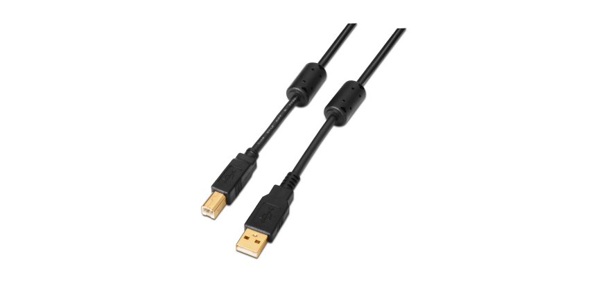 AISENS A101-0009 cable USB USB 2.0 2 m USB A USB B Negro