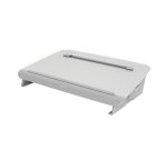 Porte-documents fellowes hana lt 5 niveaux reglage plateau  coulissant espace rangement   et chargement integre blanc