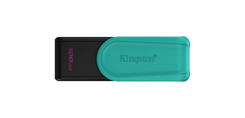 Kingston Technology DataTraveler 128GB Portable USB 3.2 Gen 1 Exodia S (Black/Turquoise)