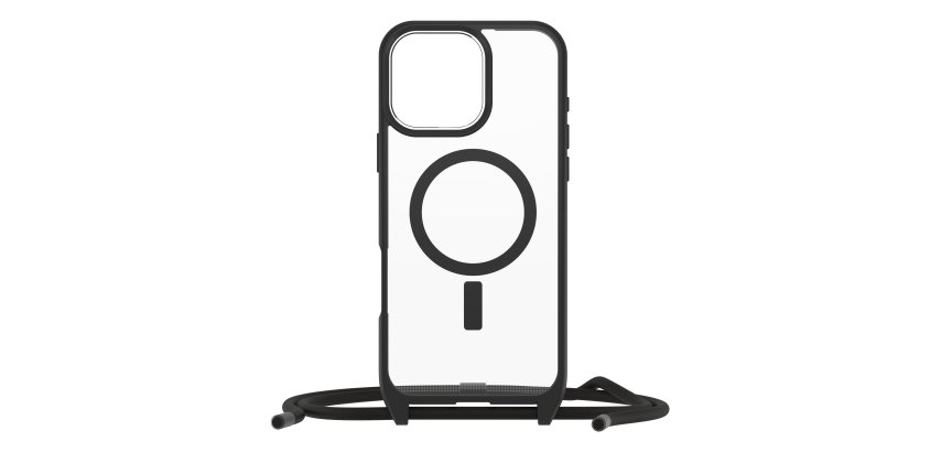 OtterBox React Necklace Series para MagSafe para iPhone 16 Pro Max, Black Crystal