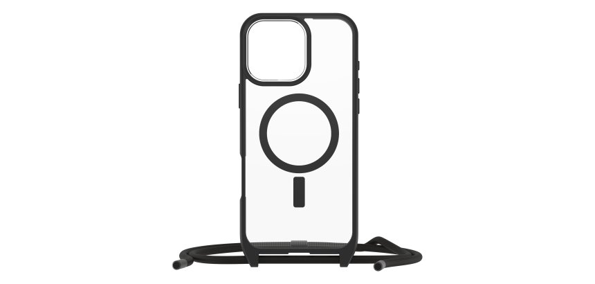 OtterBox React Necklace Series para MagSafe para iPhone 16 Pro Max, Black Crystal