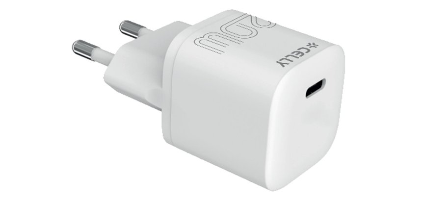 Celly UCTC1USBC20WWH cargador de dispositivo móvil Universal Blanco Corriente alterna Interior