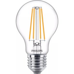 Philips Lampadina trasparente a filamento 75 W A60 E27