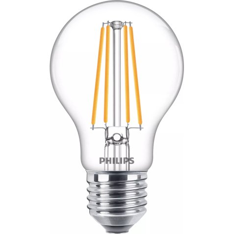 Philips Lampadina trasparente a filamento 75 W A60 E27