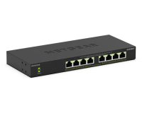 NETGEAR GS308LP Non-géré Gigabit Ethernet (10/100/1000) Connexion Ethernet, supportant l'alimentation via ce port (PoE) Bureau Noir