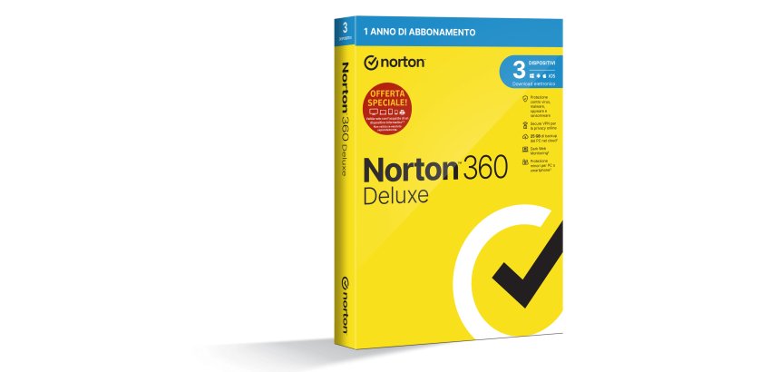 Norton 360 Deluxe 2024 | Antivirus per 3 dispositivi | Licenza di 1 anno | Secure VPN e Password Manager | PC, Mac, tablet e smartphone