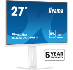 iiyama ProLite XUB2797HSU-W2 écran plat de PC 68,6 cm (27") 1920 x 1080 pixels Full HD LED Blanc