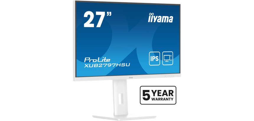 iiyama ProLite XUB2797HSU-W2 écran plat de PC 68,6 cm (27") 1920 x 1080 pixels Full HD LED Blanc