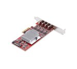 StarTech.com Scheda PCIe USB-C a 4 Porte, USB 3.2 10Gbps, Scheda di Espansione PCI Express USB Type-C con 4 Controller USB Indipendenti, Windows/Linux/macOS, TAA