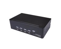 StarTech.com Switch KVM double affichage DisplayPort 4K 60 Hz à 4 ports avec hub USB 2.0 intégré