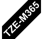 Brother TZE-M365 Casete de cinta laminada mate original Blanco sobre negro, 36 mm x 8 m