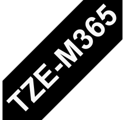 Brother TZE-M365 Casete de cinta laminada mate original Blanco sobre negro, 36 mm x 8 m