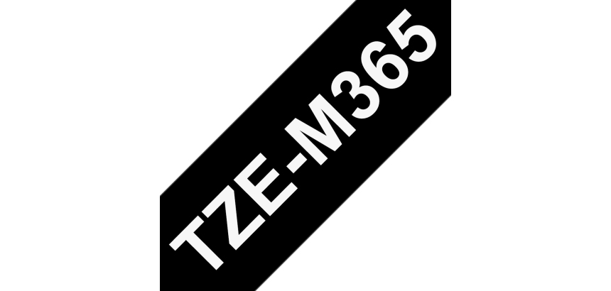 Brother TZE-M365 Casete de cinta laminada mate original Blanco sobre negro, 36 mm x 8 m