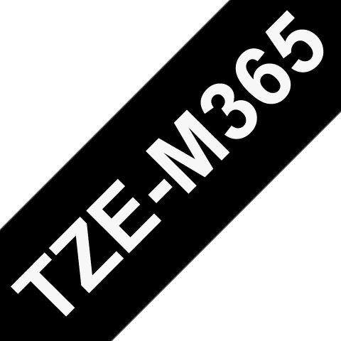 Brother TZE-M365 Casete de cinta laminada mate original Blanco sobre negro, 36 mm x 8 m