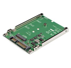 StarTech.com Adattatore da SSD M.2 SATA a SATA da 2,5", convertitore da M.2 NGFF a SATA, altezza 7 mm, adattatore per unità disco rigido M2 - Non compatibile con NVMe