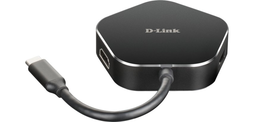 D-Link DUB-M420 station d'accueil Avec fil Thunderbolt 3 Aluminium, Noir