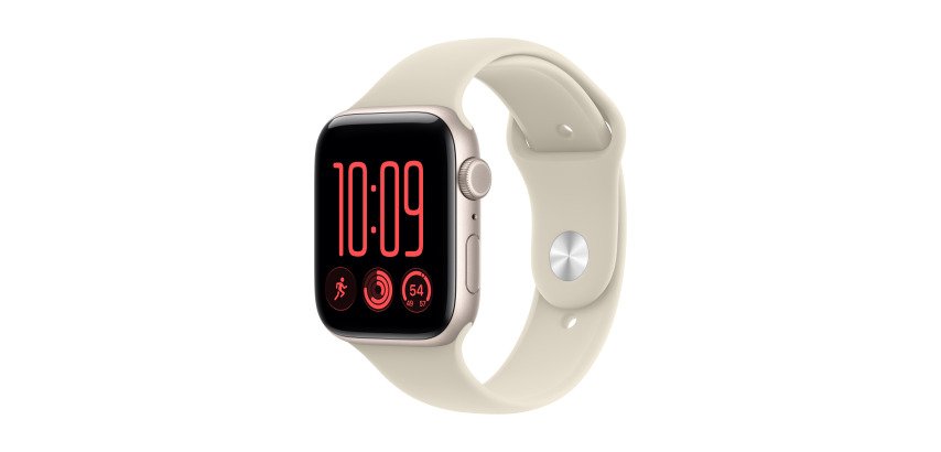 Apple Watch SE (3nd generation) OLED 44 mm Numérique 368 x 448 pixels Écran tactile 5G Beige Wifi GPS (satellite)